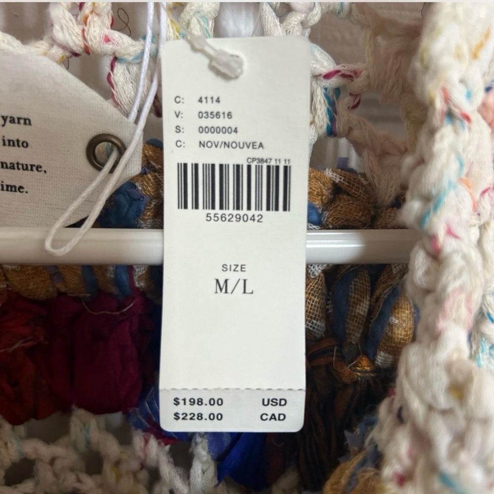 Colorful Crochet Open Cardigan - Multicolor - Picture 4 of 6